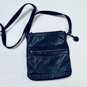 The sak black leather shoulder bag good condition